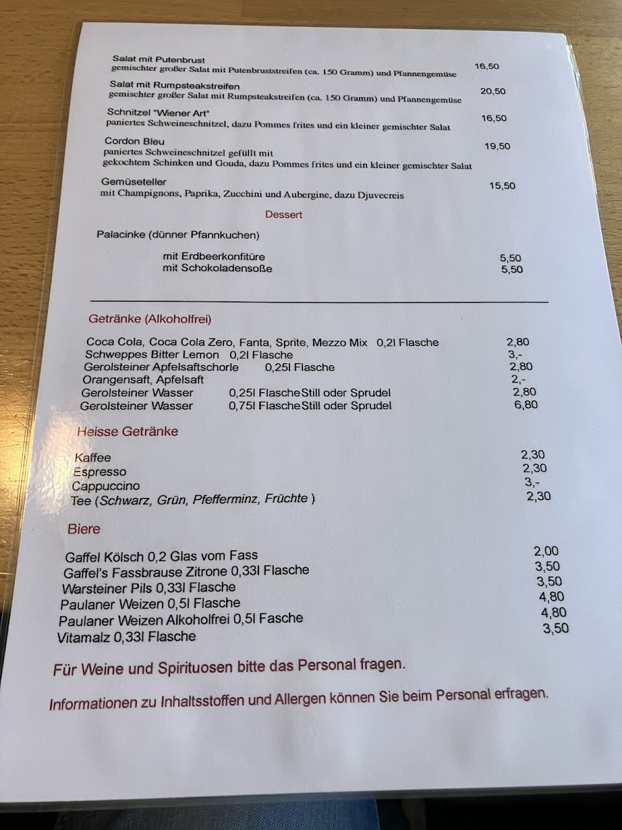 Menu Restaurant Dalmacija-1